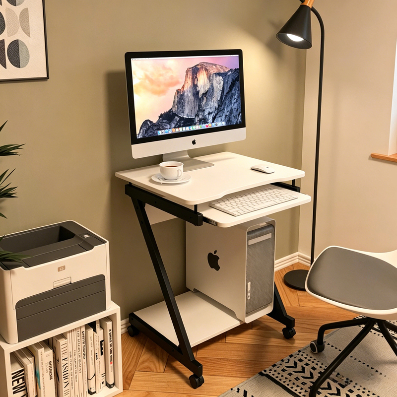 Movable Computer Desktop Table Bedside Table Home Simple Desk Bedroom Student Mini Computer Table Small Size
