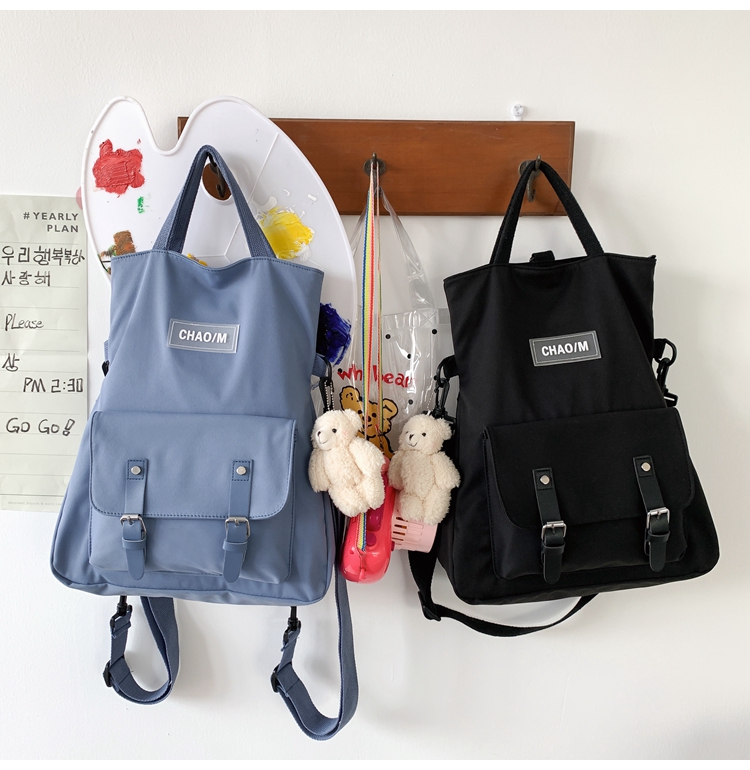 balo da đẹp cho nữ BuyU Dark Fragrance Backpack Nữ chống nước thiêu đốt Hàn Quốc Ulzzang Lar ba lo thoi trang ba lo thoi trang