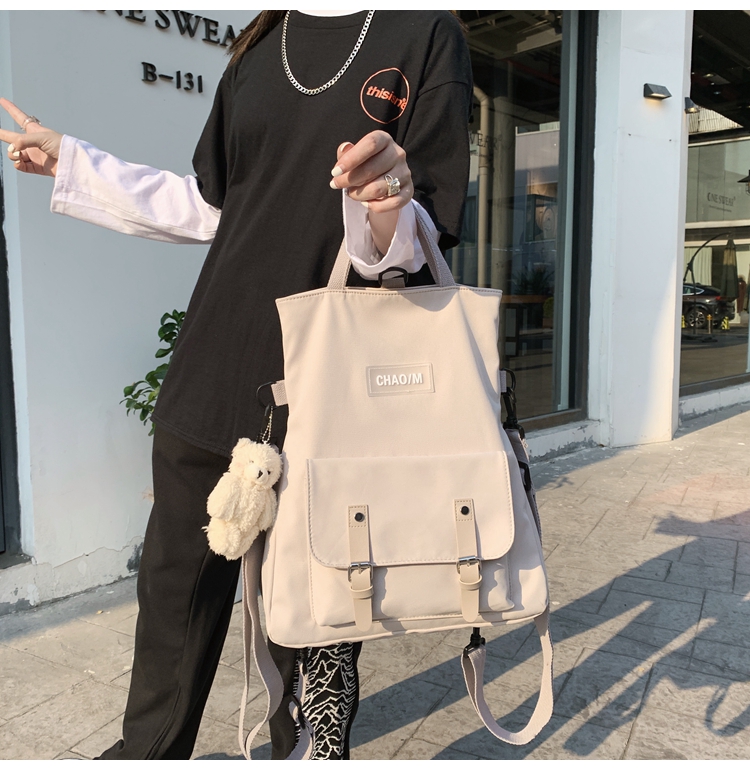 balo da đẹp cho nữ BuyU Dark Fragrance Backpack Nữ chống nước thiêu đốt Hàn Quốc Ulzzang Lar ba lo thoi trang ba lo thoi trang