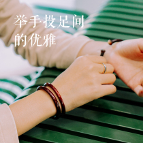 Authentic Tibetan natural wild chicken blood vine bracelet female vine bracelet male wooden jewelry personality ancient method couple original Vine accessories