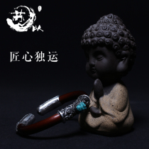 Sui Tibet natural wild chicken blood vine bracelet female green pine handmade custom rattan bracelet wooden bracelet male