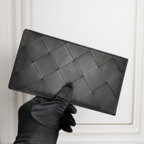 Multi - function wallet bag one mans leather weaving male thin mode 2022 new tide high - capacity card clip