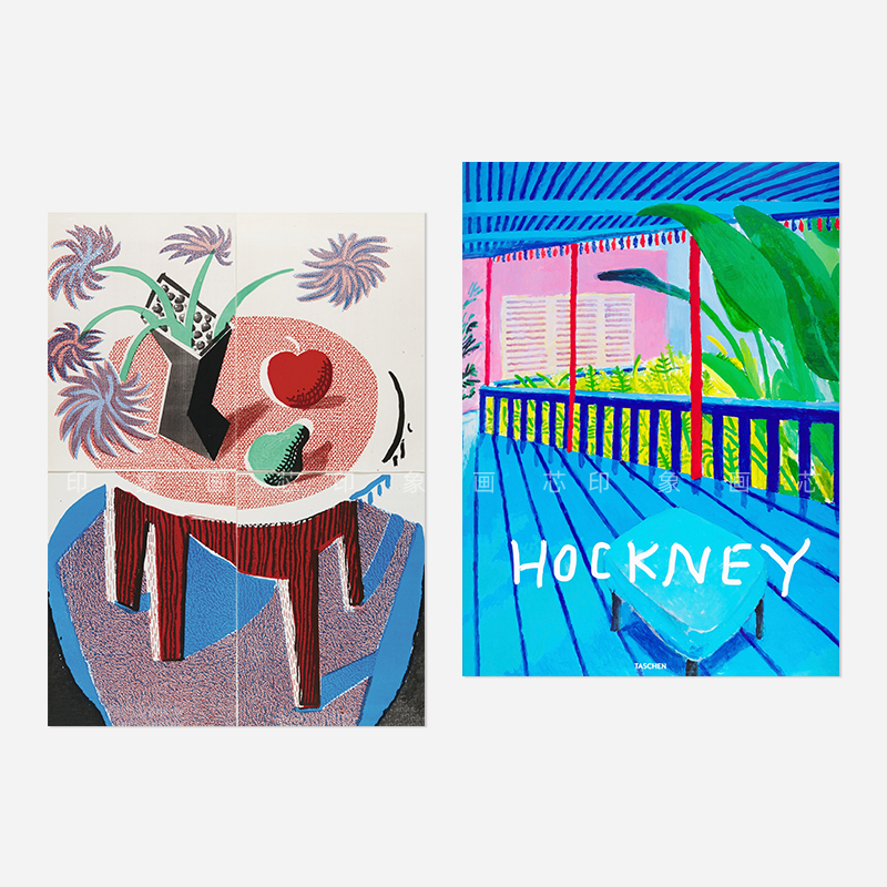 David Hockney Classic Blue Abstract Garden Pool Landscape Decorative Painting Core David Hockney Classic Blue Abstract Garden Pool Landscape Decorative Painting Core