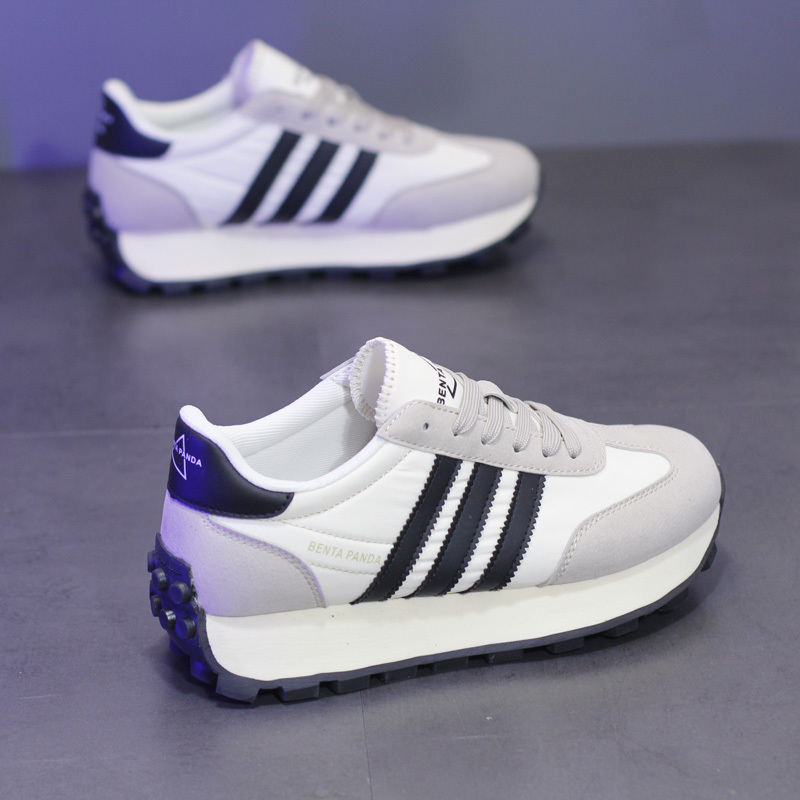 Autumn Breathable Fabric Casual Shoes Ins Korean Style Trendy Couple's Versatile Waffle Shoes Thick-Soled Lightweight Sports Shoes for Men Autumn Breathable Fabric Casual Shoes Ins Korean Style Trendy Couple's Versatile Waffle Shoes Thick-Soled Lightweight Sports Shoes for Men