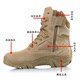 Delta high-top men's combat boots, tactical boots, desert shoes, side zipper fishing shoes, security boots, high boots, autumn and winter outdoor