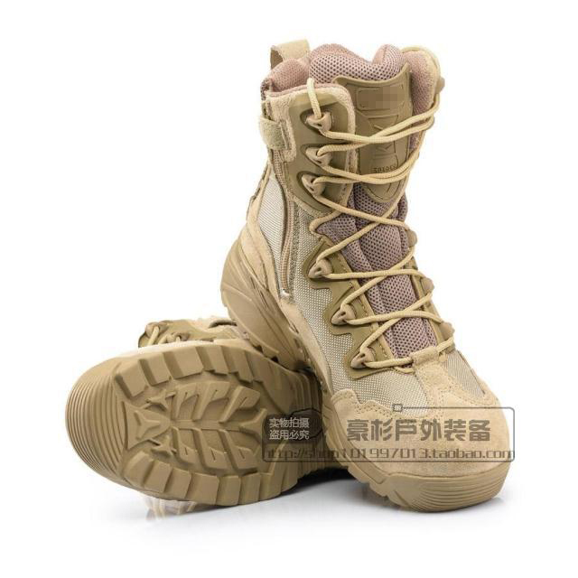 Outdoor High Cylinder Breathable Tactical Boots Combat Men's Boots Desert Shoes Spider Fighting Boots Fishing Security Shoes 511 Chunqiu
