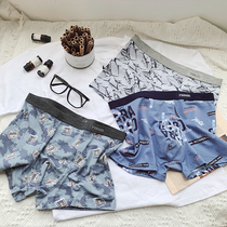 Panty mens flat angle youth benevolent year red Modal pure cotton four corners ice silk breathable large size cotton fabric