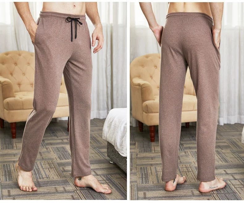 Quần Pyjama cho nam Quần nhà Quần cotton Cotton Loose Casual Mùa xuân hè Thu thể thao Quần mỏng cỡ lớn quần đũi nữ