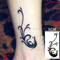 Tattoo stickers waterproof women lasting sexy black and white phoenix totem chest legs flower arms ankle men tattoo tattoo stickers