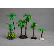  Miniature landscape bonsai fish tank landscaping accessories simulation small coconut tree decorations Landscape stone mountain accessories decorative small tree