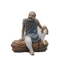 Ceramic Figure Large Chai Gong Living Room Chinese Rockery Fish Pond Landscaping Home Elegant Decoration Pure Handmade Accessories