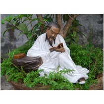  Chinese style ceramics Zhao Heng reading rockery bonsai ornaments Characters landscaping decorations Home desks and tables Crafts