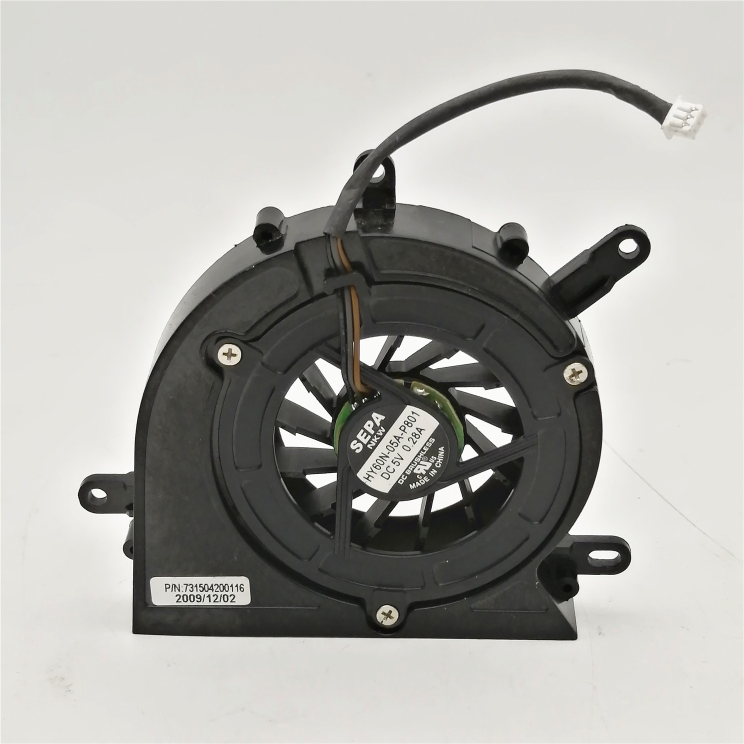 Original SEPA HY60N-05A-P801 5V 0 28A 6CM notebook CPU cooling fan