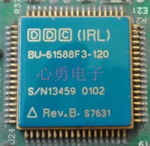 IC original DDC (IRL) blue steel face gold plated four sides BU-61588F3-120 QFP72