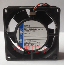 Original PAPST West Germany cooling fan TYP 8314H DC24V 6W 245mA 8032