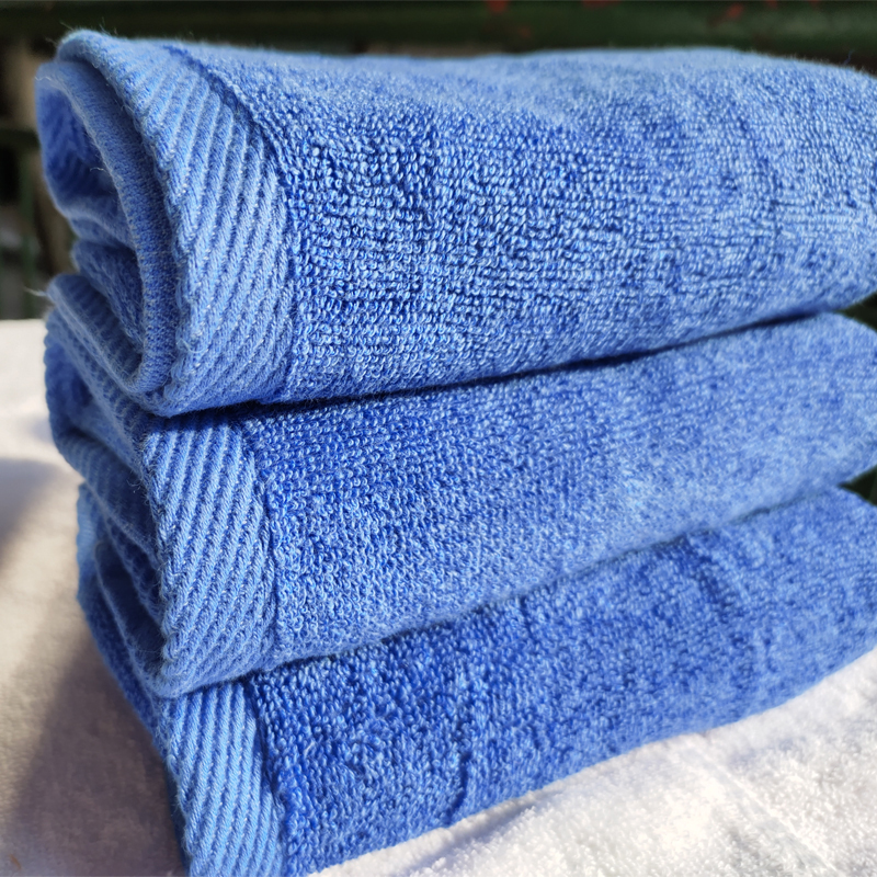 1 to 4 Pack Pure Cotton Towel Blue Orange Face Towel Pure Color Firefighter Training Home Welfare Labor Insurance Group Purchase