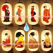  Mid-Autumn Festival National Day Japanese outdoor PVC waterproof lantern Japanese Ukiyo-e kimono beauty lamp Restaurant decoration DIY