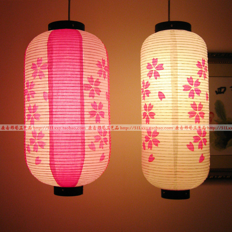 Mid-Autumn Festival National Day Cherry Blossom Japanese Lantern Cherry Blossom Festival Hon-Ryori Restaurant Hotel Spa Shop Izakaya decoration