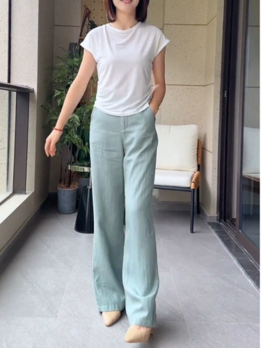 Тонкие штаны, подходит для подростков, изысканный стиль, свободный прямой крой