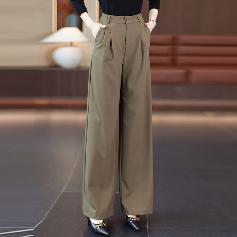 2026 Spring and Autumn New Wide-Leg Pants for Women, Trendy Floor-Length Pants for Moms, Loose, Age-Reducing, Slimming, Casual Pants 2026 Spring and Autumn New Wide-Leg Pants for Women, Trendy Floor-Length Pants for Moms, Loose, Age-Reducing, Slimming, Casual Pants