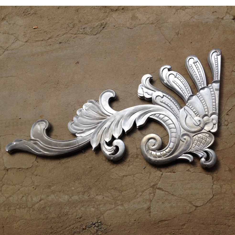 Cast aluminum accessories Aluminum door - top floral garden accessories gate accessories