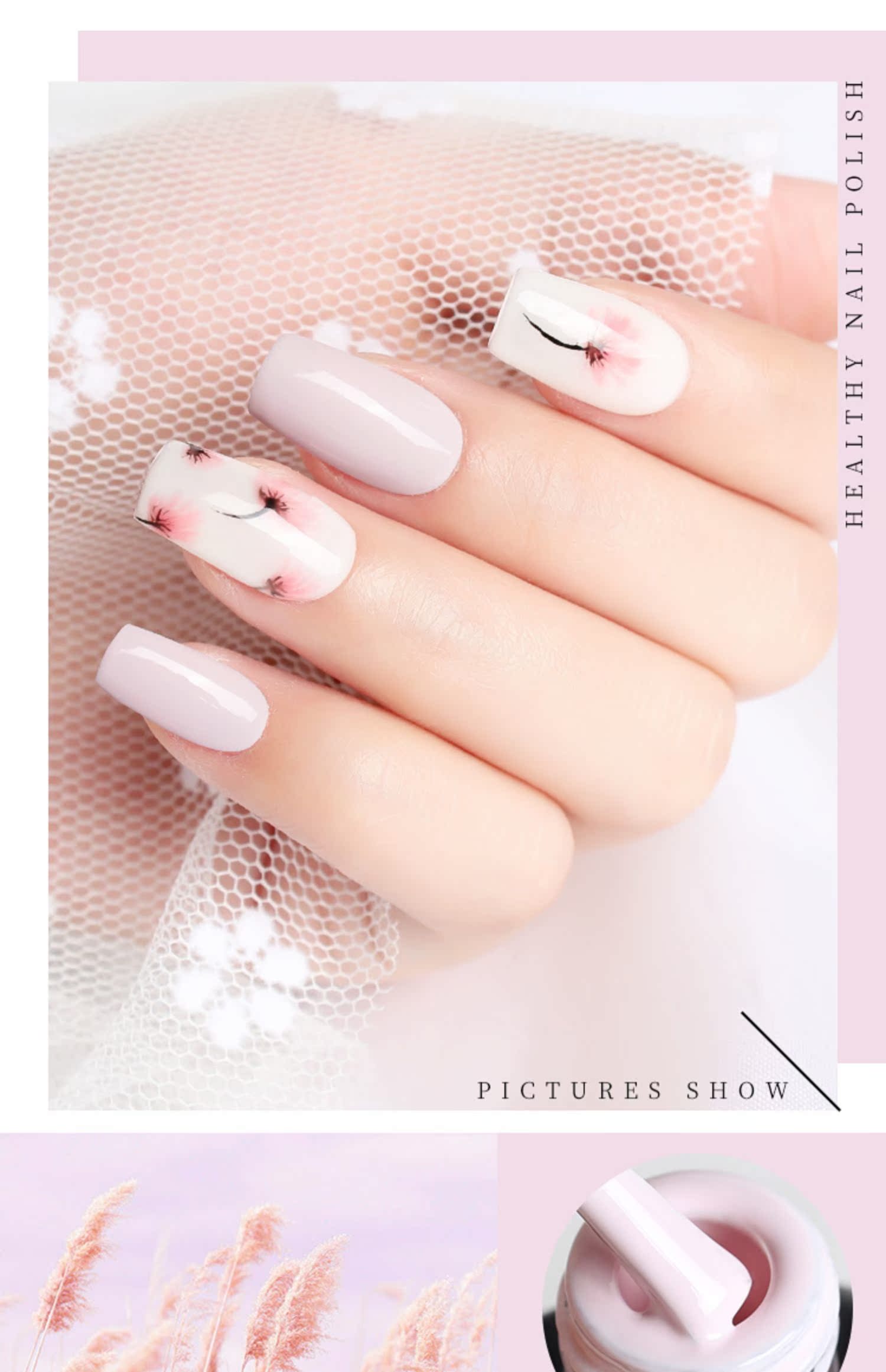 2019 màu sơn móng tay mới gel macarons hoa loạt bột màu xanh nude màu vàng mờ con dấu Barbie keo - Sơn móng tay / Móng tay và móng chân màu nail tôn da