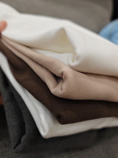 German velvet bottoming shirt for women in autumn and winter new slim fit white thickened brushed long-sleeved T-shirt round neck inner top