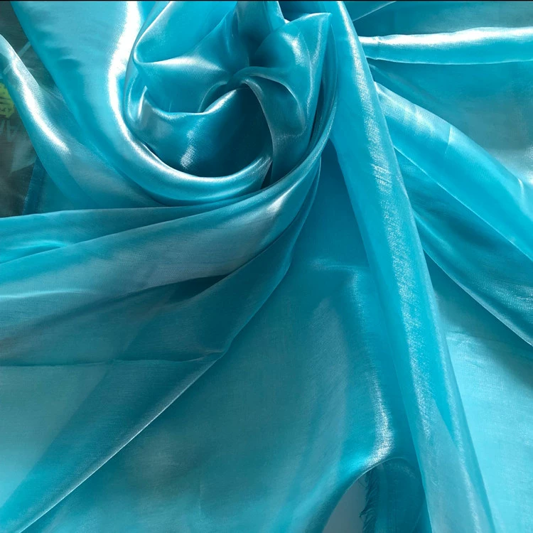 Vải thêu lưới 3MM sequin Hàn Quốc sợi pha lê quần áo đám cưới sân khấu vải thủ công DIY màu xanh vải cotton dày