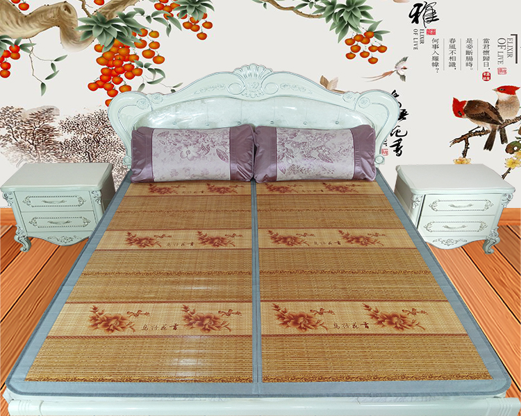 1.8m gấp thảm giường hè mat hai mặt 1,5m rửa mat mat mat mây - Thảm mùa hè chiếu mành tre