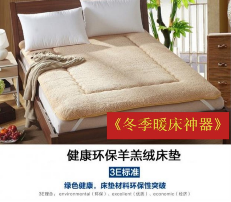 Len nệm cộng với nhung dày ấm giường cashmere gấp futon sinh nệm 1.8m tatami mat custom-made - Nệm đệm xốp