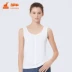 Tongniu 2020 mùa xuân và mùa hè mới cổ tròn chải có gân giả cardigan nữ áo vest mỏng vừa vặn VB066 - Áo vest Áo vest