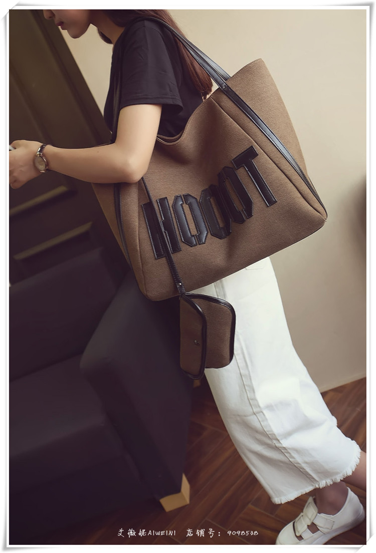Túi nữ 2019 mới Hàn Quốc thời trang nghệ thuật vải canvas túi lớn túi hoang dã dung lượng lớn túi xách vai - Túi xách nữ túi đeo chéo nữ da mềm
