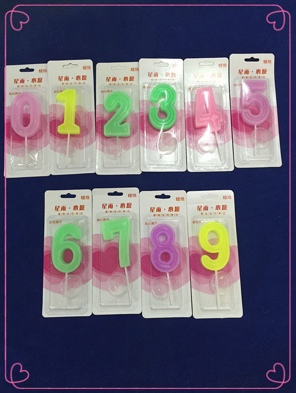 Number Candle Birthday Candle Large 5 cm long 15 yuan random color