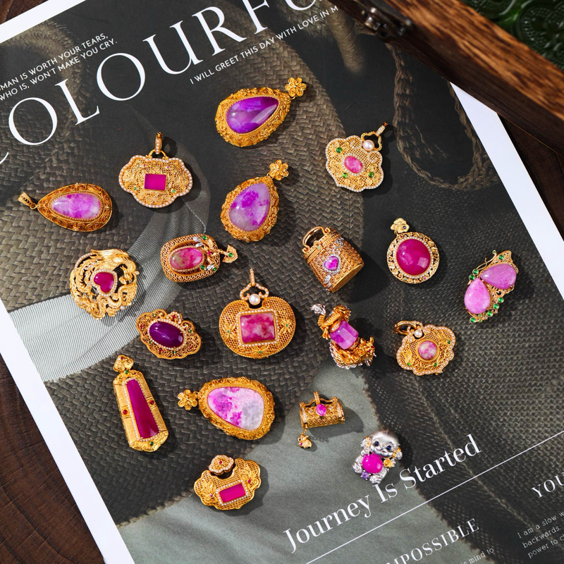 Natural Sugilite Pendant Ring Earrings Bracelet Necklace Bracelet