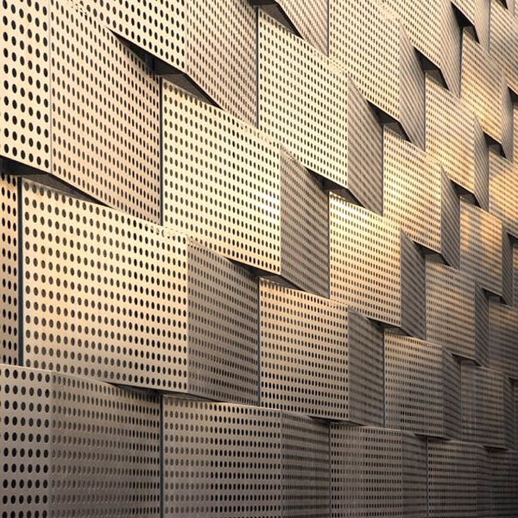 Carved board Aluminum veneer Punching door head exterior wall hollow square pass suspended ceiling Aluminum alloy plate to map customization