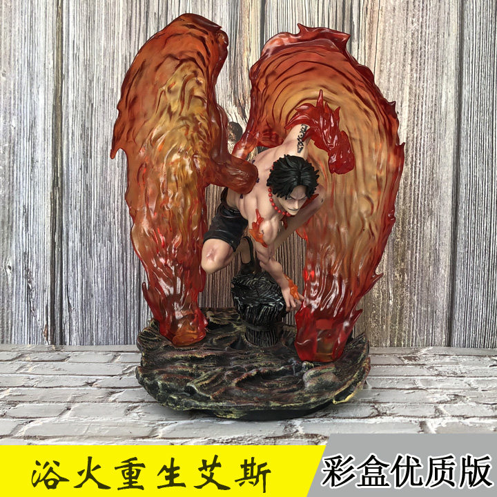 One Piece LAST SLEEP Ace GK Rebirth LS Hand Statue Oversized Model Ornament