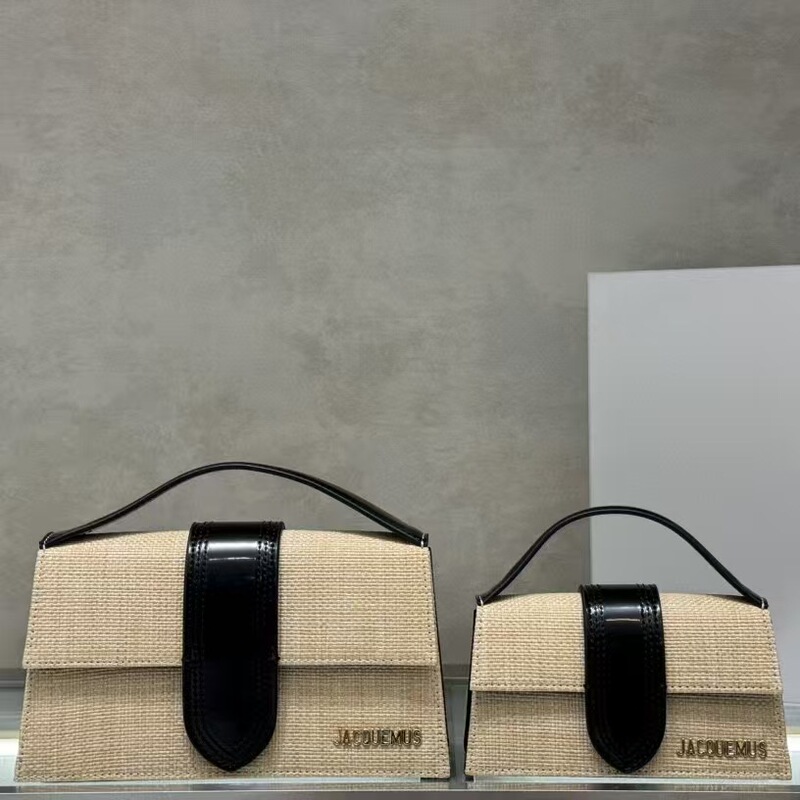 French Niche Brand Jacquemus Blogger's Same Style High-End Designer Straw Bag, Underarm Shoulder Crossbody Bag