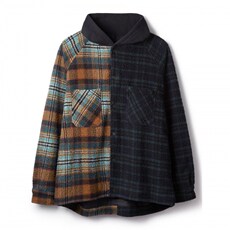电竞夹克/外套 represent flannel jacket 19fw 法兰绒口袋拼接拼色连帽外套夹克