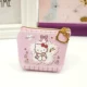 Pink girl trái tim dễ thương hello kitty dây kéo cô gái ví tiền xu túi lưu trữ nhỏ ví cầm tay nam