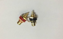 Taiwan-made pure copper gold-plated RCA terminal block lotus seat input terminal