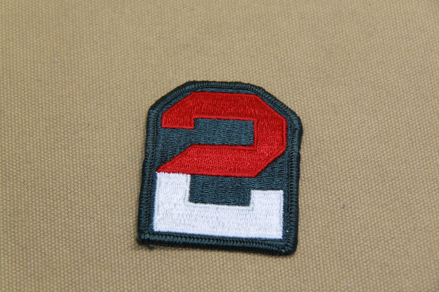 New US Army original color embroidered armband: 2nd Army