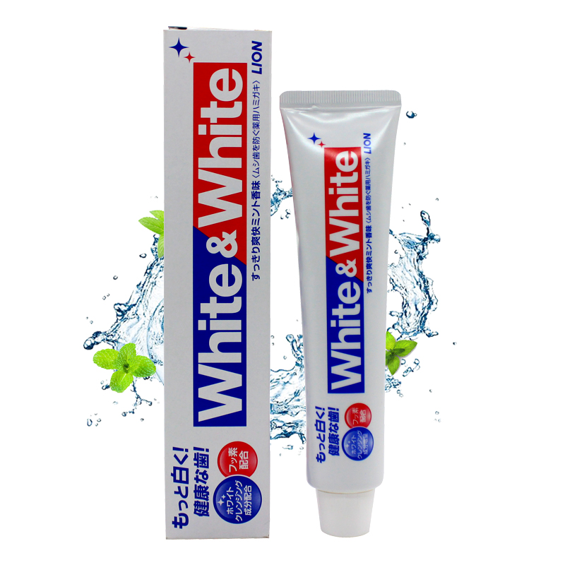 Japan LION Lion King WHITEWHITE bright white toothpaste mesh red large white toothpaste refreshing to get dental smoked mint