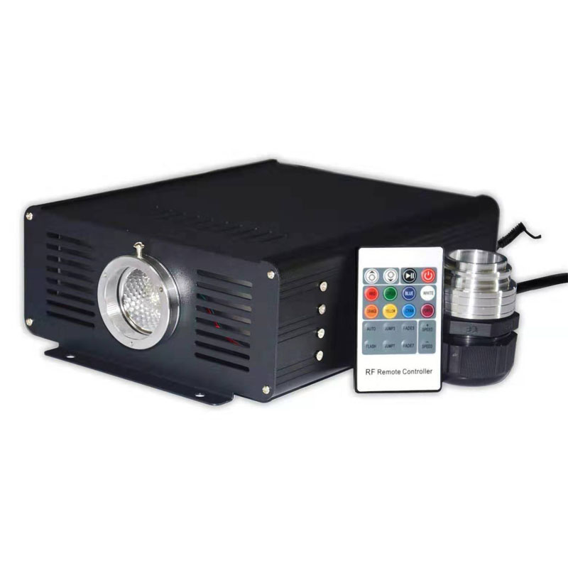 Full-color fiber optic light star top light source machine home theater flashing machine 24-key remote control program machine