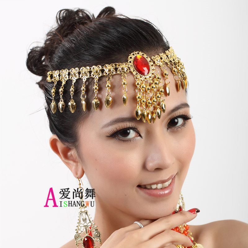 New Belly Dance Dance Accessories Adult Children Plus Drill Accessories Necklace Indian Dance Gem Necklace Head Chain
