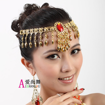 New belly dance dance accessories adult children plus diamond headdress necklace Indian dance gem necklace head chain