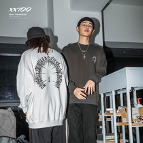 XXTOO necropolis mens 2022 fall new retro country tide 100 lap up clothing INS loose casual round collar long sleeves