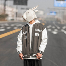 LMTNZD Han Anran The Same Jacket Mans Spring Autumn New Collage Embroidery Loose Teenage Baseball Suit Jacket Tide