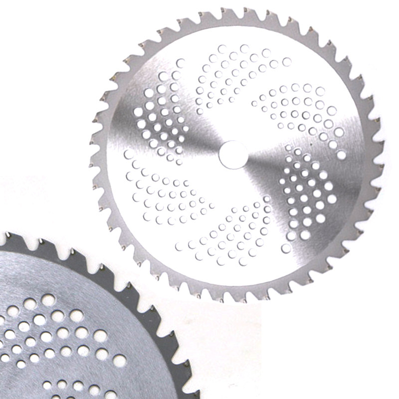 Mower Accessories Weeding Machine Blade Cut Grass Liger Blade White Steel Serrated Round Hole Thin disk 406080 teeth