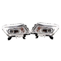 2 (left right) for nissan navara np300 2016 headlight assy white shell