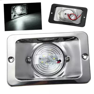 Stainless steel beam boat light navigation light waterproof marine navigation light 12v White LED square boat tail light